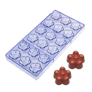 Molde Acrilico para Chocolate Forma de Flor