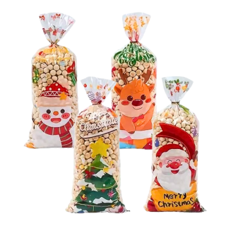 Set de 10 Bolsas Navidad Merry Christmas