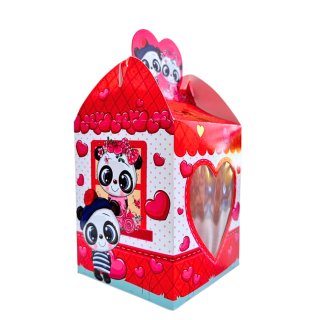 Caja Lonchera Cupcake x1 Osos Panda San Valentín