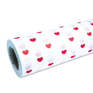 Bobina De Papel Seda Corazón Rojo