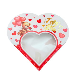 Caja Corazón Chocolatera Osito Regalos