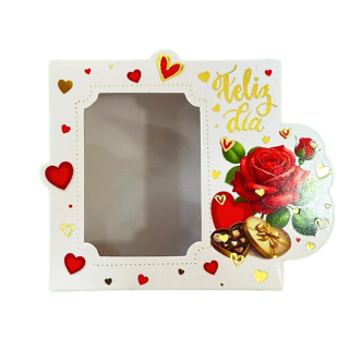 Caja Chocotejas x2 Rosas y Corazones