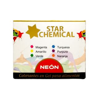Colorantes en Gel Neón Star Chemical 6 unidades