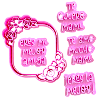 Set Cortadores y Stamp Marco con Flores