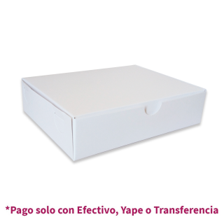 Caja Para Porción de Torta Blanca 1000und.