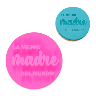 Stamp Letras La Mejor Madre Del Mundo