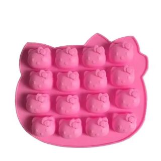 Molde Silicona Cara Hello Kitty x16