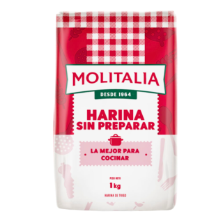 Harina Molitalia Sin Preparar 1kg
