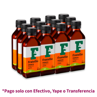 Esencia Soluble Sabores Varios #2 Fratello 30ml Pack x12 und