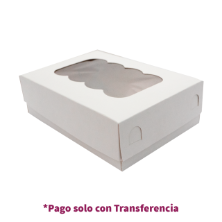 Caja para Bocaditos #1 - 12x17x5cm Blanca 500und