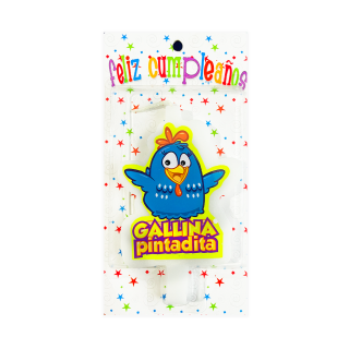 Vela con Diseño Gallina Pintadita