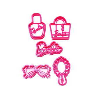 Set de 5 mini cortadores Accesorios Barbie