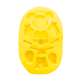 Molde De Silicona Ratón Animado Armable