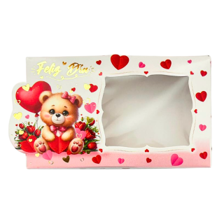 Caja Chocotejas x4 Osita Globo San Valentín