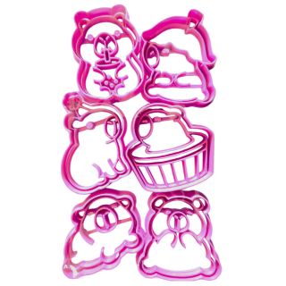 Set de 6 Mini Cortador y Stamp Capibara