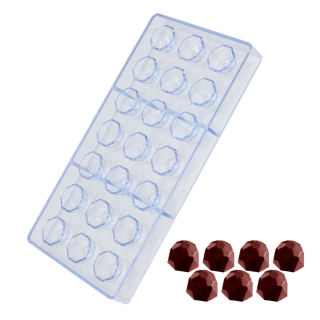Molde Acrílico para Chocolate Diamante