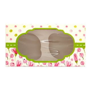 Caja Cupcake x2 Tulipanes Rosados