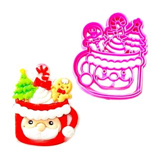Cortador y Stamp Taza Dulcera Navidad