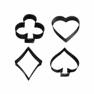 Cortador de Lata Símbolos de Cartas x4