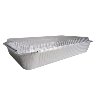 Envase de Aluminio Rectangular Con Tapa De 2kg