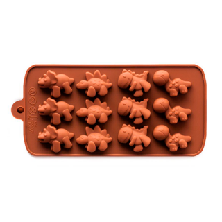 Molde Silicona Mix Dinosaurios x12 cav