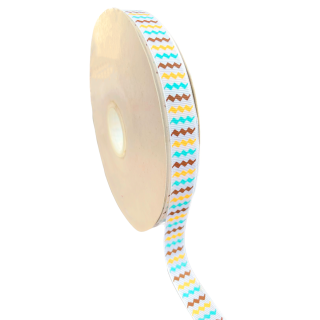 Cinta Grosgrain Estampada Zigzag x Metro