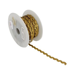 Cinta Corrugada Ondeada Dorada x Metro