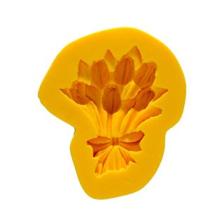 Molde De Silicona Ramo De Tulipanes