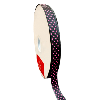 Cinta Grosgrain Estampada Puntos 16mm x Metro