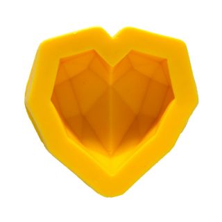 Molde De Silicona Corazón Diamante Tamaños Varios