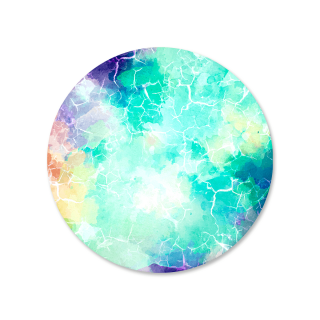 Piso Circular Tricolor Celeste para Torta