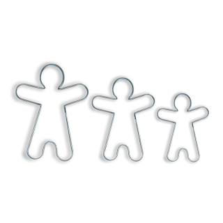 Cortador Lata Galleta de Jengibre Navidad x3 und