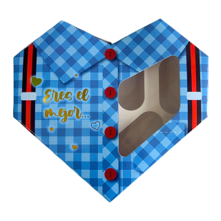 Caja Camisa Corazón x6 Chocotejas