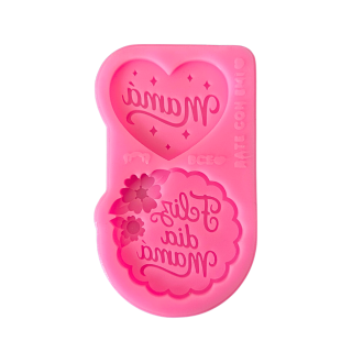 Molde Silicona Mamá y Feliz día Mamá
