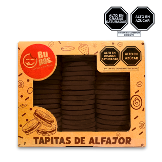 Tapitas de Alfajor Chocolate Bupas x 60 und