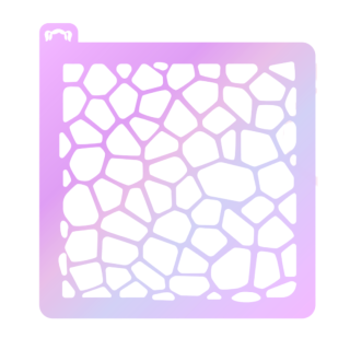 Stencil Piedras 12x12cm