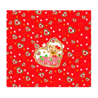 Papel Platina 50und Corazón con Rosas