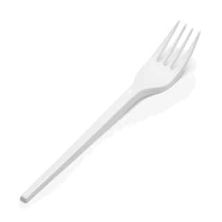 Tenedor Blanco PP #5 x 100und