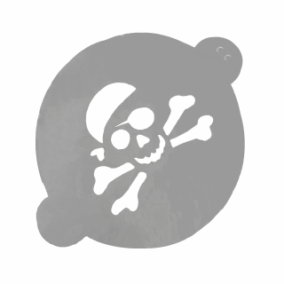 Stencil Calavera Pirata
