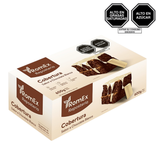 Cobertura Sabor a Chocolate Blanco Romex 600gr