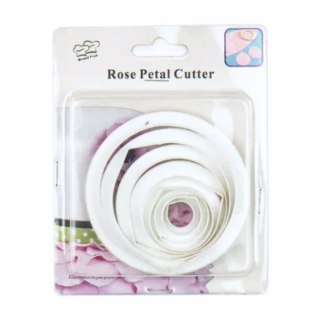 Set de 8 Cortadores Plásticos Pétalos de Rosas