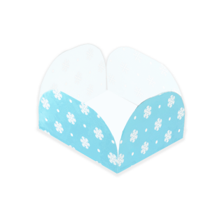 Pirotín Cuadrado Copos de Nieve 50und