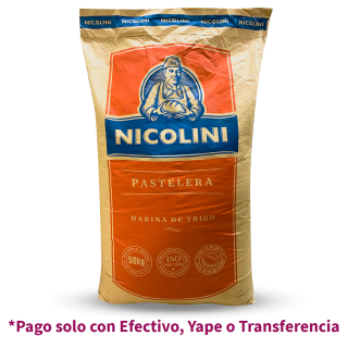 Harina Pastelera Comercial Nicolini Saco x 50kg