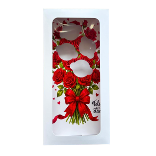 Caja Ramo Cupcake x4 Rosas