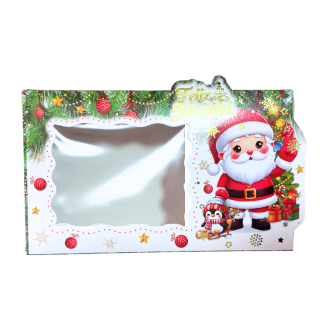 Caja Chocotejas x4 Papá Noel Blanco Navidad