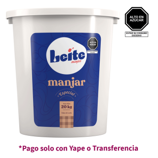 Manjar Blanco Especial Balde Leite 20kg