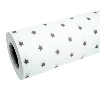 Bobina De Papel Seda Estrella Gris Bravuu