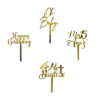 Mini Topper Acrilico Modelos Varios