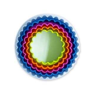 Cortadores de Plástico Circular Liso y Blonda x6 und