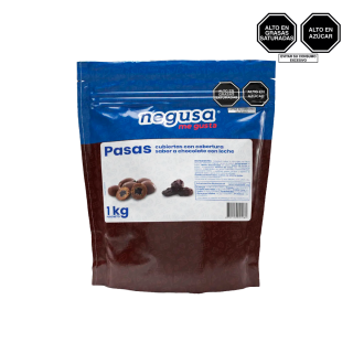Pasas Con Cobertura Sabor Chocolate Con Leche Negusa 1kg